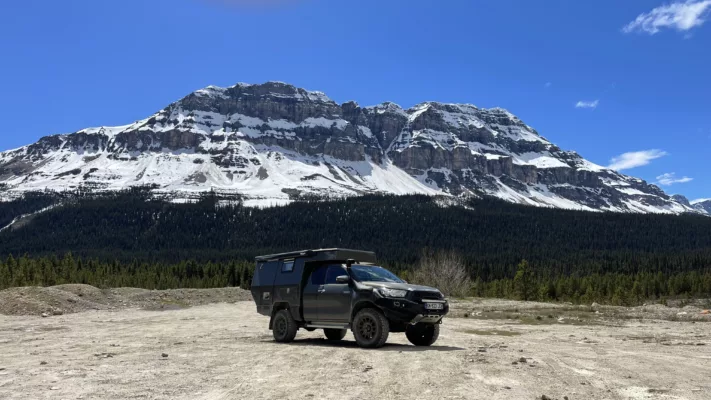 Icefields Parkway | Trans Canada | Transcanadienne | Lac Bow | Alberta | Parc national de Banff | Le Monde de Chloé | 4x4 aménagé | 4x4 Cellule | Vanlife | 