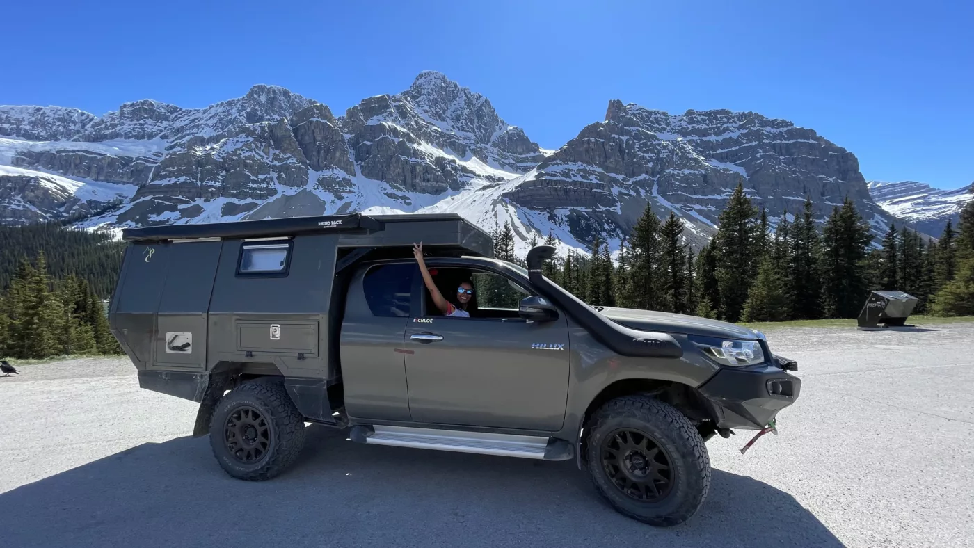 Icefields Parkway | Trans Canada | Transcanadienne | Lac Bow | Alberta | Parc national de Banff | Le Monde de Chloé | 4x4 aménagé | 4x4 Cellule | Vanlife