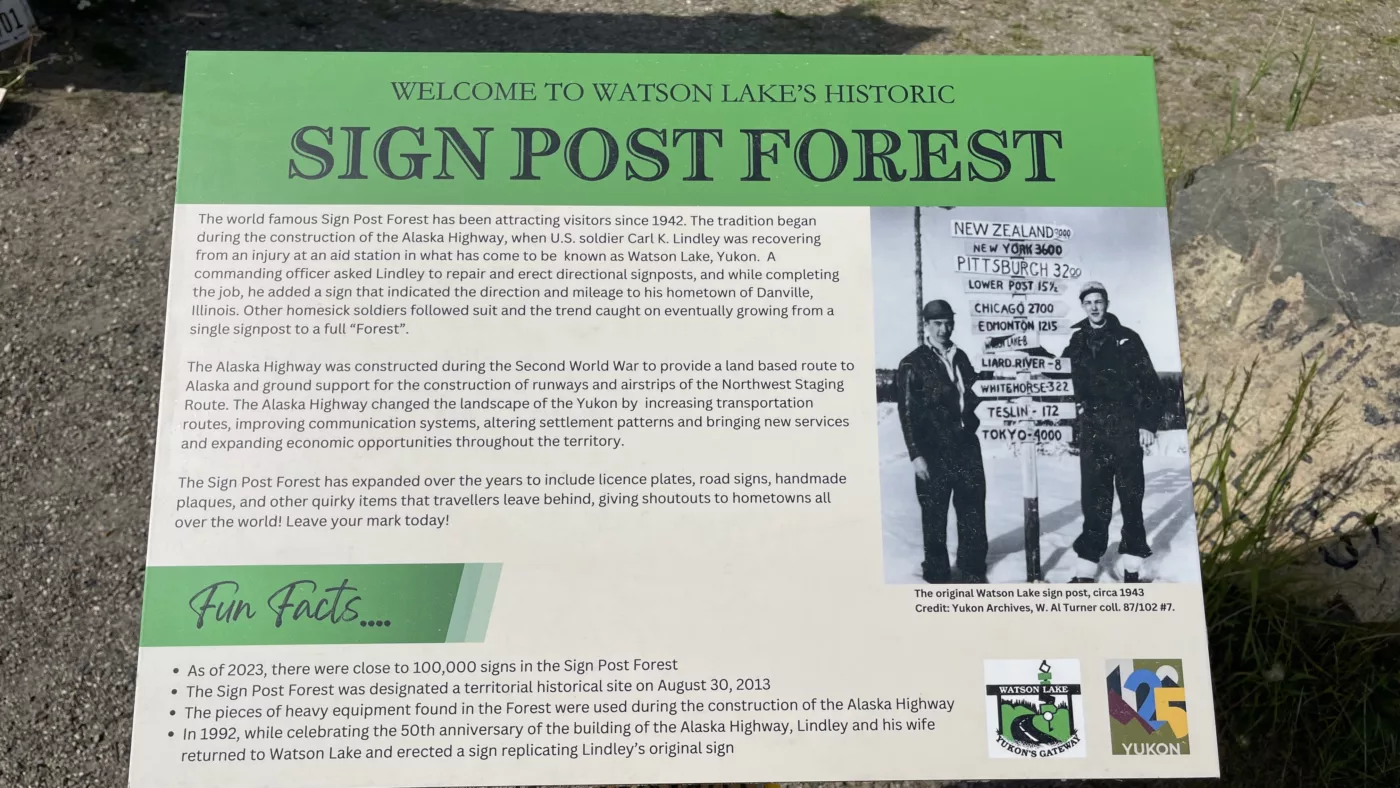 Alaska Highway | Yukon | Watson Lake | Sign Post Forest | Canada | Trans Canada | Transcanadienne | Bison | Le Monde de Chloé |  Voyage Aventure